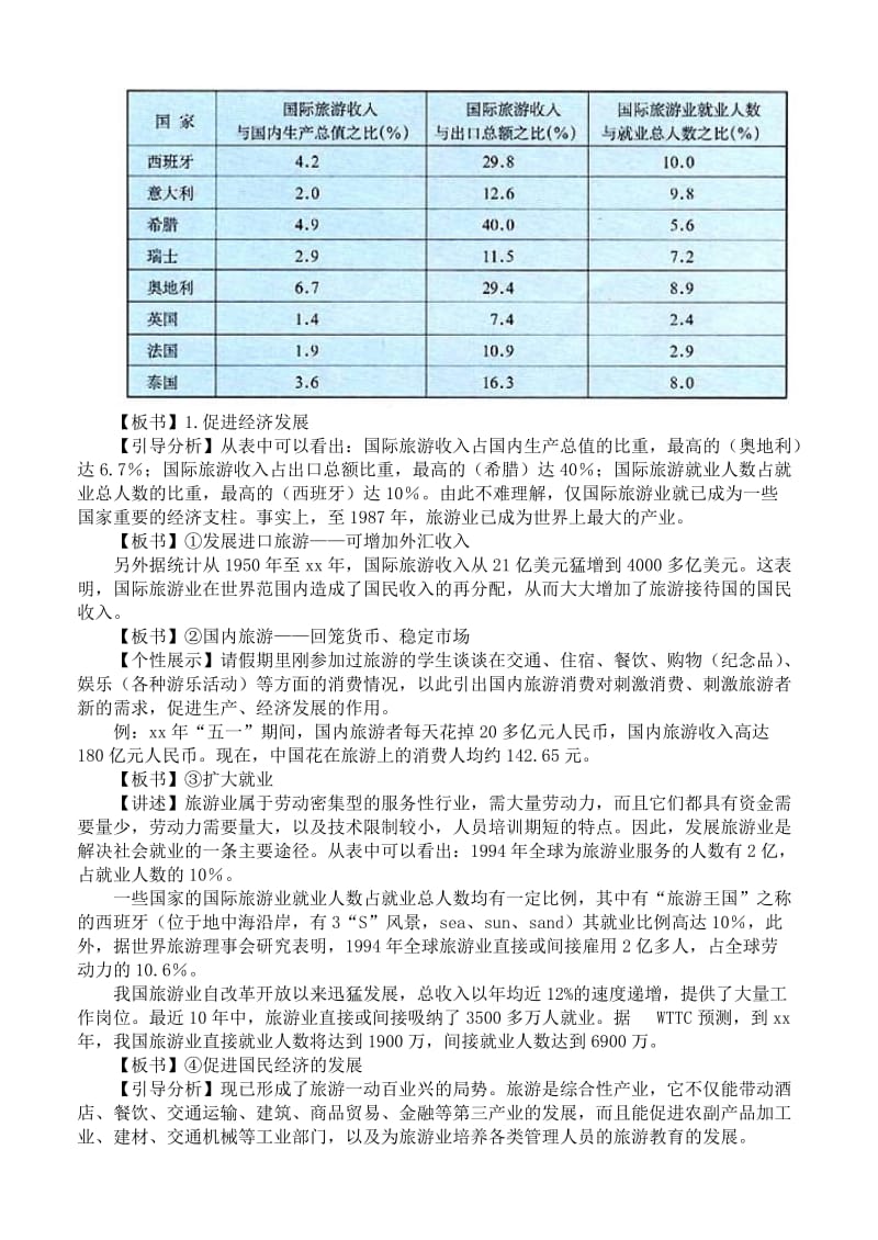 2019-2020年高中地理 3.1旅游规划概述教案 湘教版选修3.doc_第2页