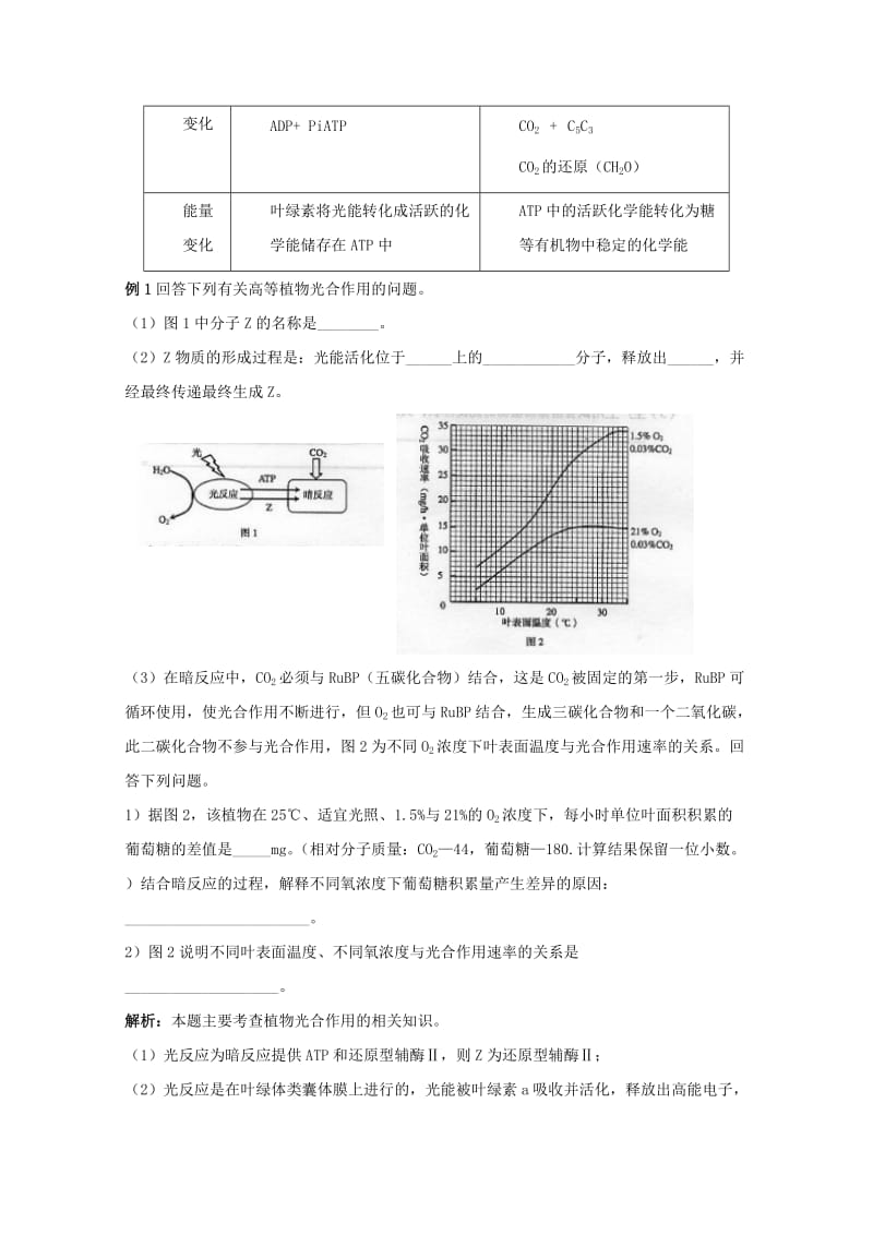 2019-2020年高三生物总复习 第12讲 光和作用教案.doc_第3页