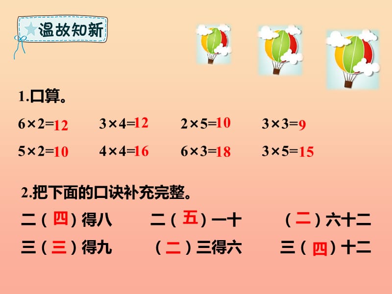 二年级数学下册 第2章 表内除法（一）用2-6的乘法口诀求商（一）课件 新人教版.ppt_第2页