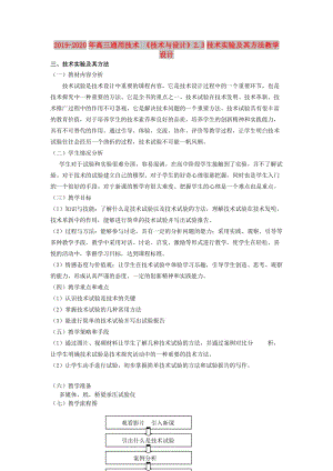 2019-2020年高三通用技術 《技術與設計》2.3技術實驗及其方法教學設計.doc