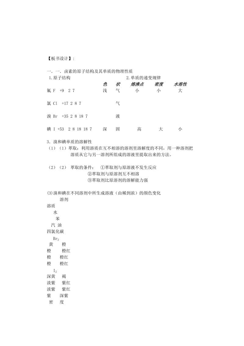 2019-2020年高一化学 卤族元素（2节时）教案.doc_第2页