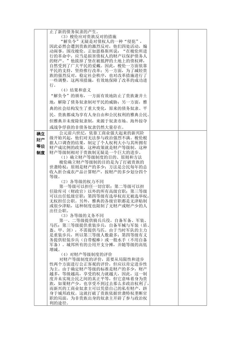 2019-2020年高中历史《除旧布新的梭伦改革》教案4 新人教版选修1.doc_第2页