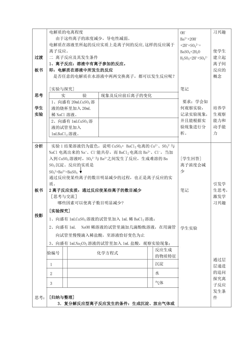 2019-2020年高中化学《离子反应》教案15 新人教版必修1.doc_第2页