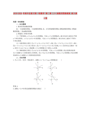 2019-2020年高中總復(fù)習(xí)第一輪數(shù)學(xué) 第二章 2.9 函數(shù)的圖象教案 新人教A版.doc