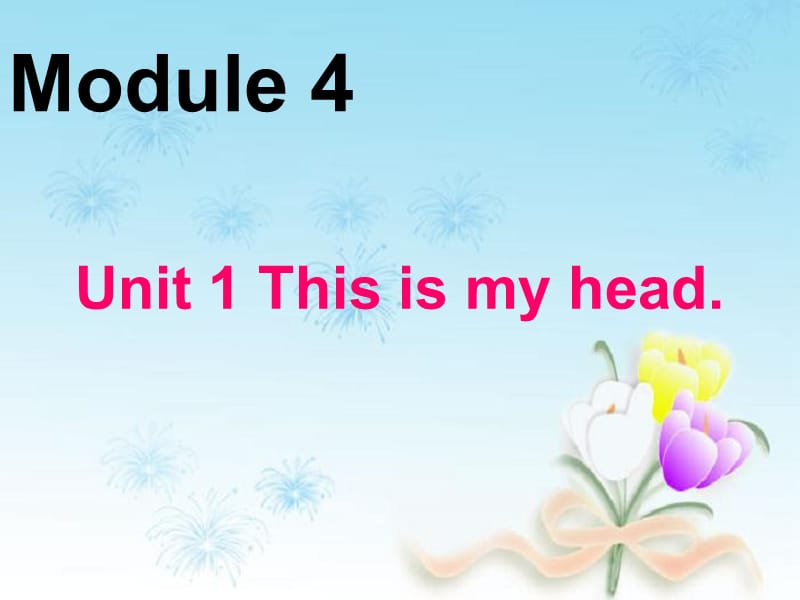 一年级英语下册Module4Unit1Thisismyhead课件8外研版一起.ppt_第1页