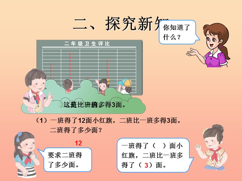 二年级数学上册 2.2两位数减两位数(例4 解决问题)课件 新人教版.ppt_第3页