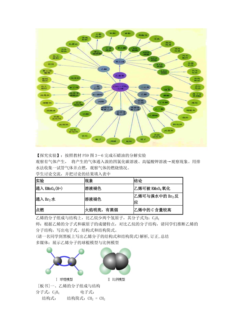 2019-2020年高中化学《来自石油和煤的两种基本化工原料》教案16 新人教版必修2.doc_第2页