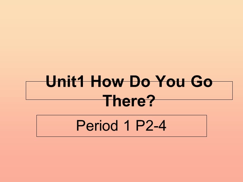 二年级英语上册 Module 7 Unit 1 How do you go to school课件1 外研版.ppt_第1页