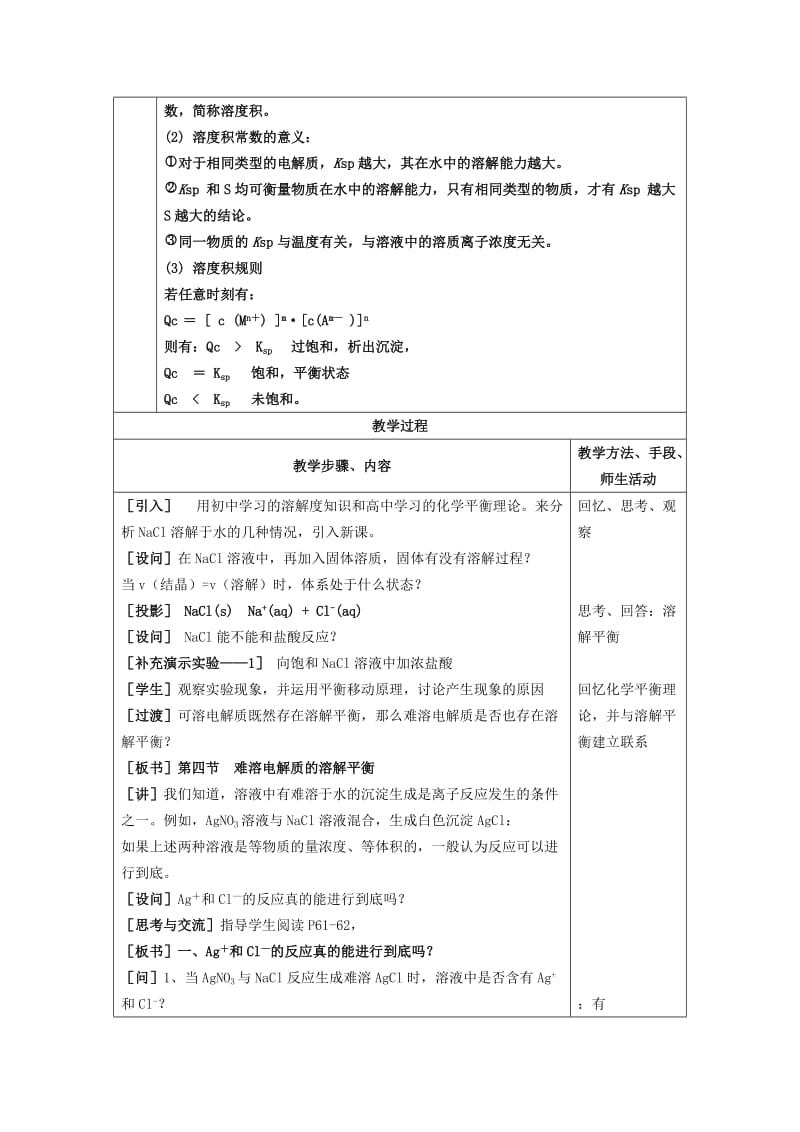 2019-2020年高中化学 《难溶电解质的溶解平衡》教案3 新人教选修4.doc_第2页