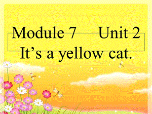 一年級英語上冊 Module 7 Unit 2 It’s a yellow cat課件1 外研版.ppt