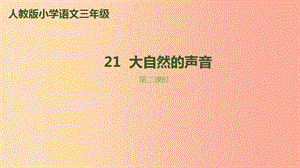 三年級語文上冊 第七單元 21《大自然的聲音》（第2課時）課件 新人教版.ppt