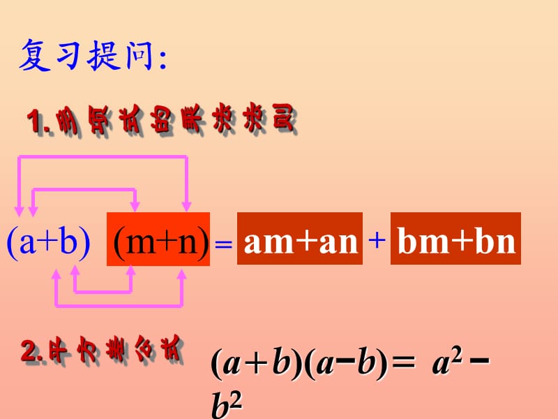 六年级数学下册 6.7 完全平方公式课件 鲁教版五四制.ppt_第2页