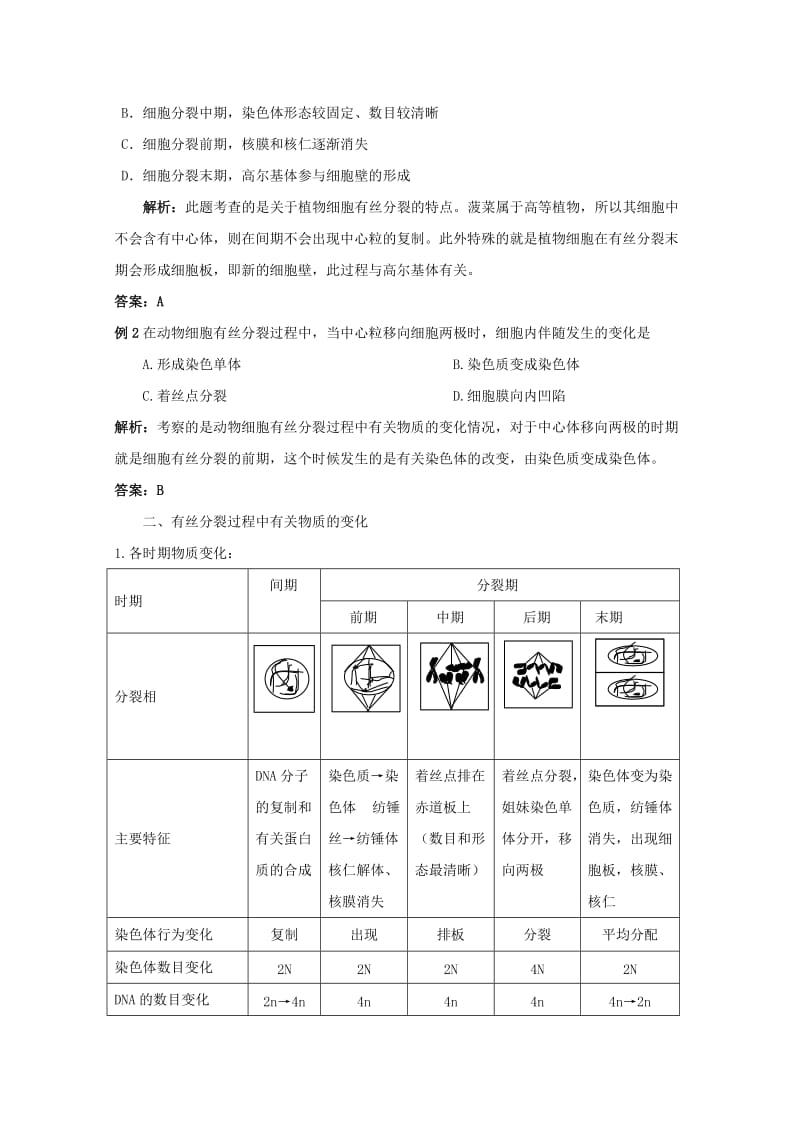 2019-2020年高三生物总复习 第13讲 细胞的增殖教案.doc_第3页