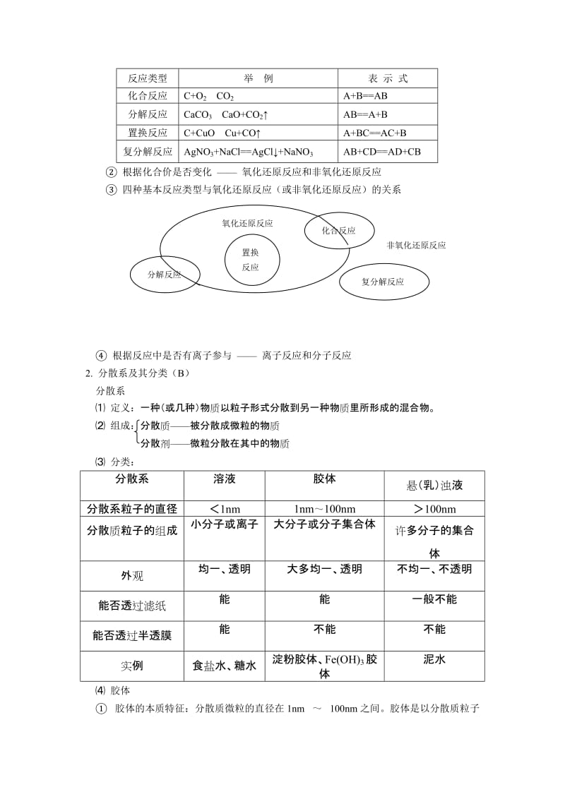 2019-2020年高中化学 第二章 化学物质及其变化教案 新人教版必修1.doc_第2页