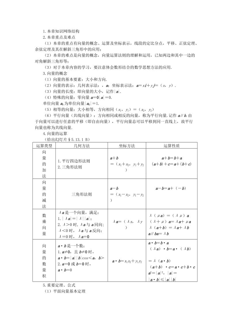 2019-2020年高中数学 第十一课时 小结与复习（1） 教案 苏教版必修4.doc_第2页