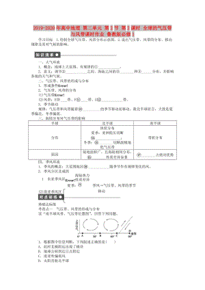 2019-2020年高中地理 第二單元 第2節(jié) 第2課時 全球的氣壓帶與風(fēng)帶課時作業(yè) 魯教版必修1.doc