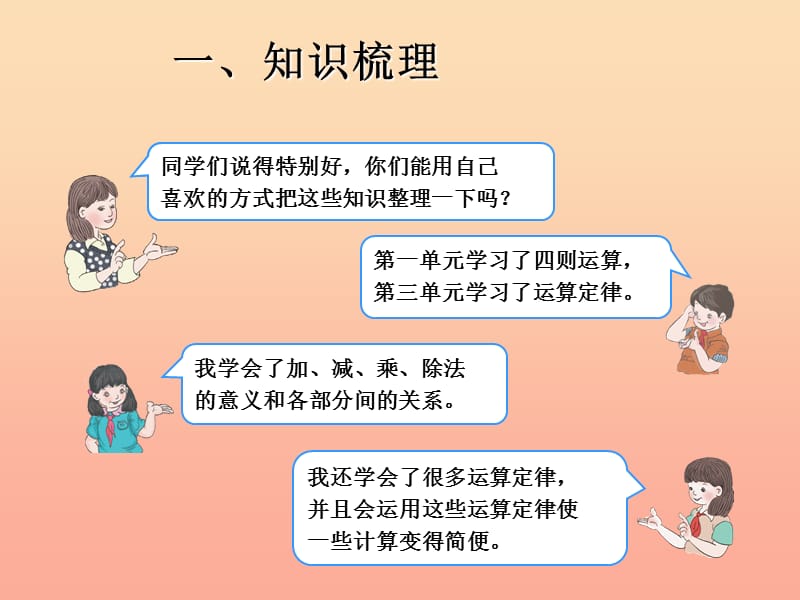 四年级数学下册第10单元总复习四则运算及运算规律课件新人教版.ppt_第3页