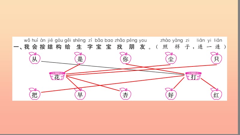 一年级语文上册 课文 2 随堂微测六习题课件 新人教版.ppt_第2页