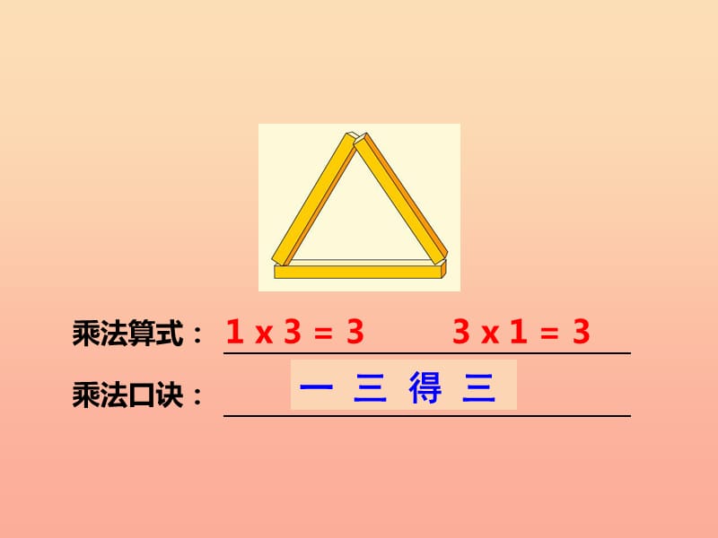 2019秋二年级数学上册 第一单元 表内乘法（一）（第5课时）1、2的乘法口诀课件2 西师大版.ppt_第3页