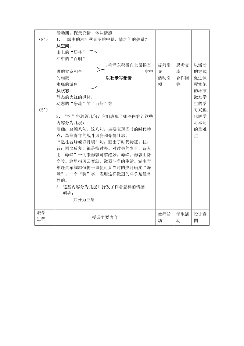 2019-2020年高中语文 沁园春长沙教案.doc_第3页