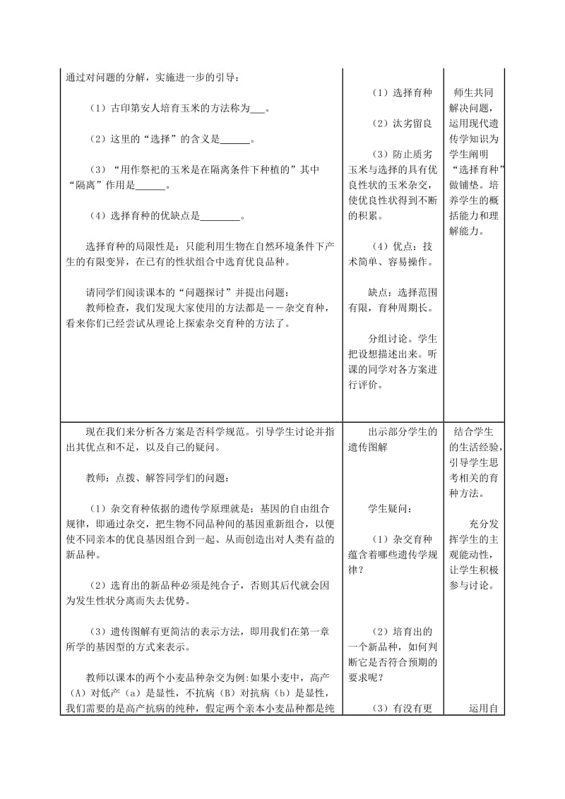 2019-2020年高中生物 6.1《杂交育种与诱变育种》教案（3） 新人教版必修2.doc_第2页