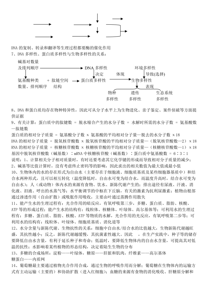 2019-2020年高中生物二轮复习 细胞的分子组成与结构1生命的物质基础学案.doc_第2页