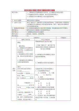 2019-2020年高二歷史《梭倫改革》教案.doc