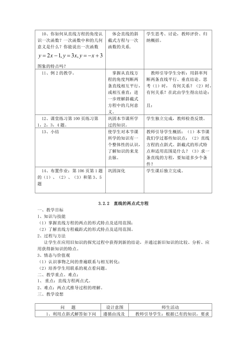 2019-2020年高中数学3.2《直线的方程》教案新人教必修2.doc_第3页