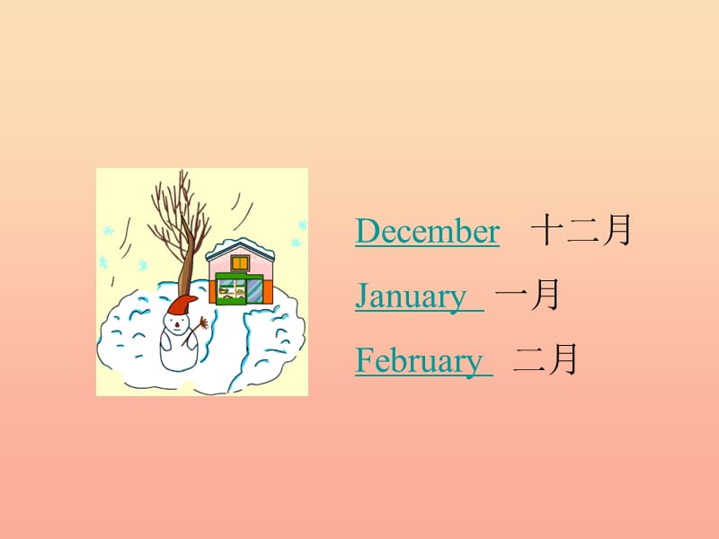 四年级英语上册 Unit 2 Shopping in the Citylessson14 Months of the year课件 冀教版.ppt_第2页