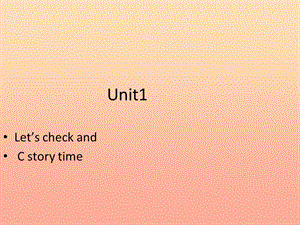 六年級(jí)英語下冊(cè) Unit 1 How tall are you Lets check and C story time課件 人教PEP版.ppt