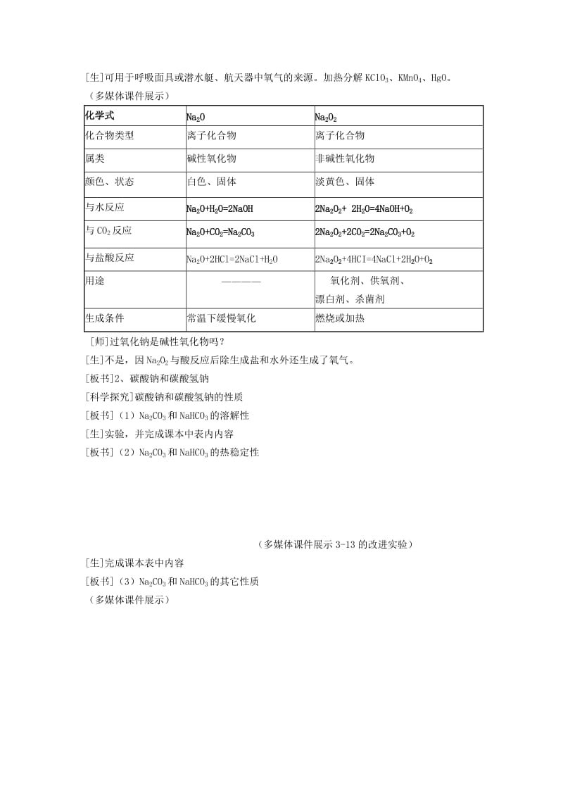 2019-2020年高中化学 《几种重要的金属化合物》教案10 新人教版必修1.doc_第3页