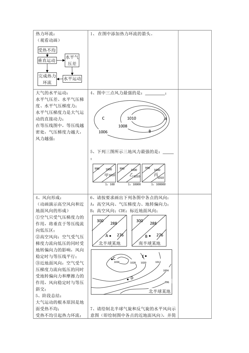 2019-2020年高中地理《大气的热状况与大气运动》教案1 中图版必修1.doc_第2页