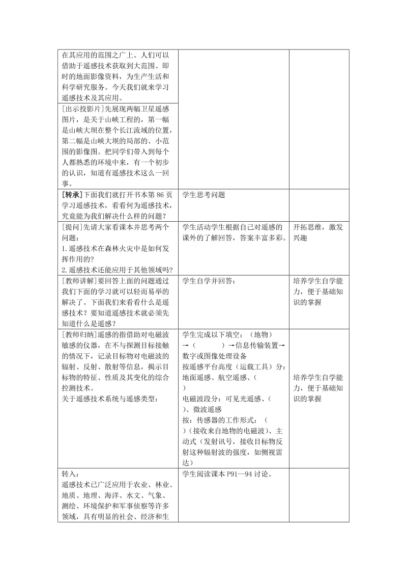 2019-2020年高中地理 3.2《遥感技术的应用》教案（3） 中图版必修3.doc_第2页