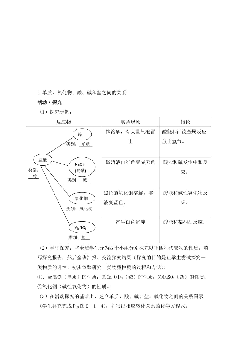 2019-2020年高中化学 物质的分类 教案1 鲁科版必修2.doc_第2页