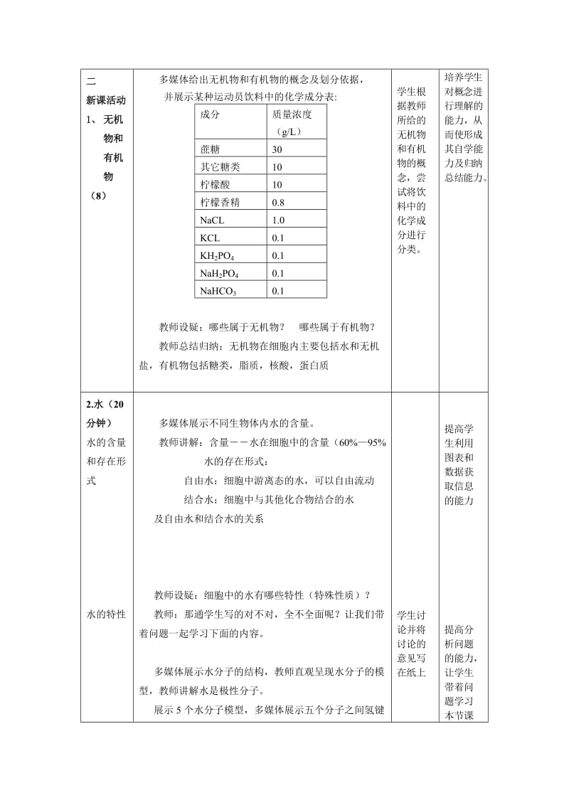 2019-2020年高中生物《无机物》教案2 浙教版必修1.doc_第3页