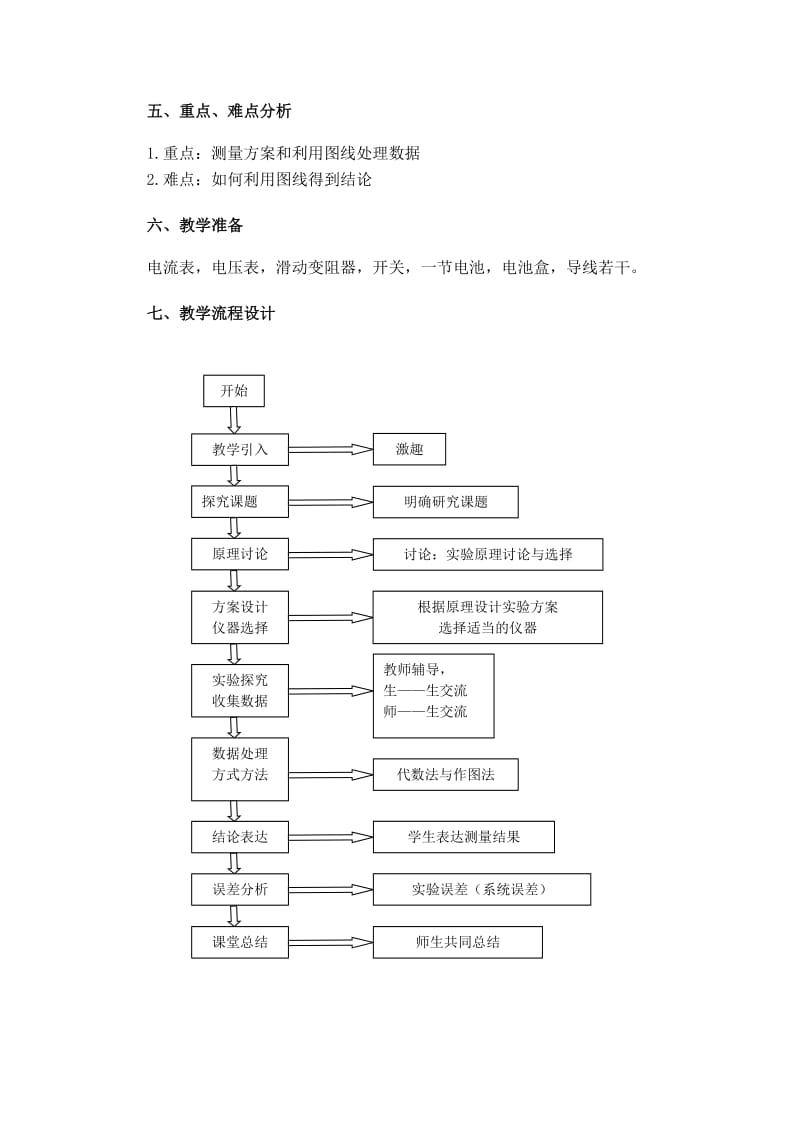 2019-2020年高中物理 4.2《测定电源电动势和内阻》教案 沪科版选修3-1.doc_第2页