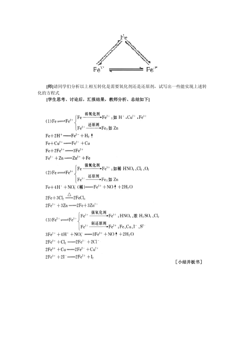 2019-2020年高中化学《铁和铁的化合物》第二课时教案 大纲人教版.doc_第3页