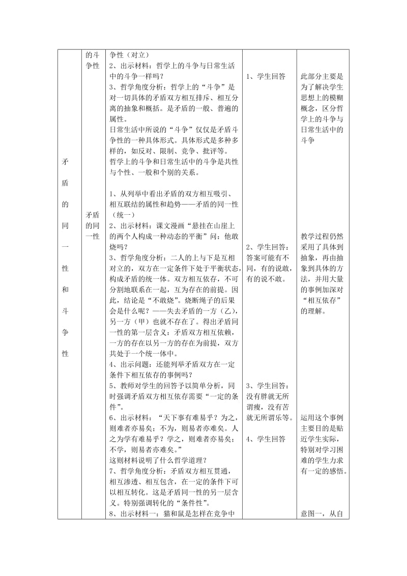 2019-2020年高中政治《矛盾是事物发展的源泉和动力》教案3 新人教版必修4.doc_第3页