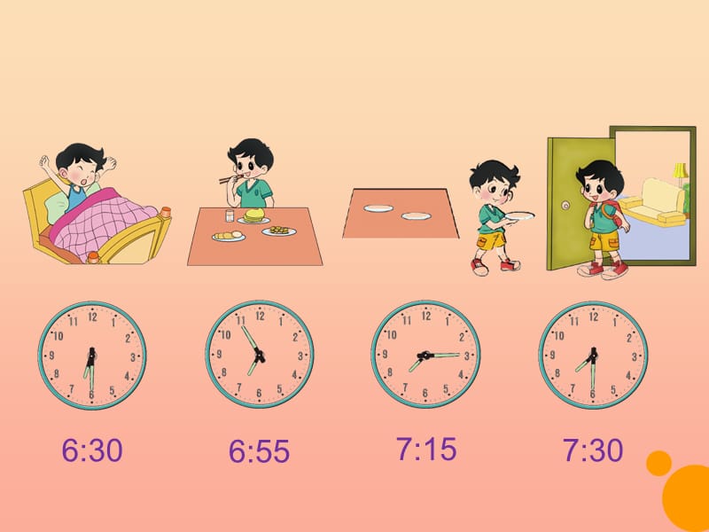 二年级数学下册 七《时、分、秒》3 淘气的作息时间课件1 北师大版.ppt_第2页