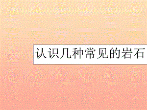 四年級科學(xué)下冊 4 巖石和礦物 2 認(rèn)識幾種常見的巖石課件5 教科版.ppt