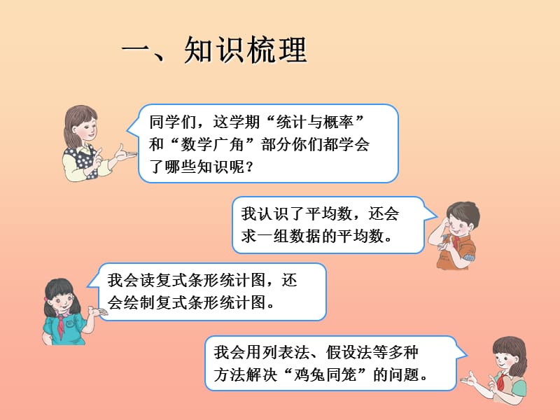 四年级数学下册第10单元总复习统计和数学广角课件新人教版.ppt_第3页