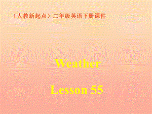 二年級英語下冊《Unit 2 Weather》（Lesson 55）課件 人教新起點.ppt