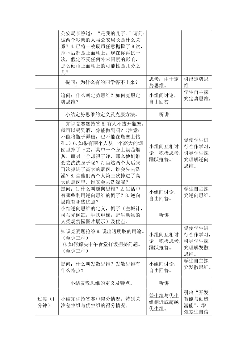 2019-2020年高一通用技术 做一名优秀的设计师教学设计.doc_第3页