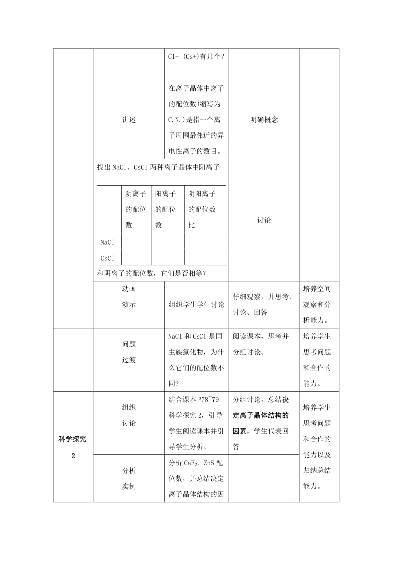 2019-2020年高中化学 3.4.1《离子晶体》教案 新人教版选修3.doc_第3页