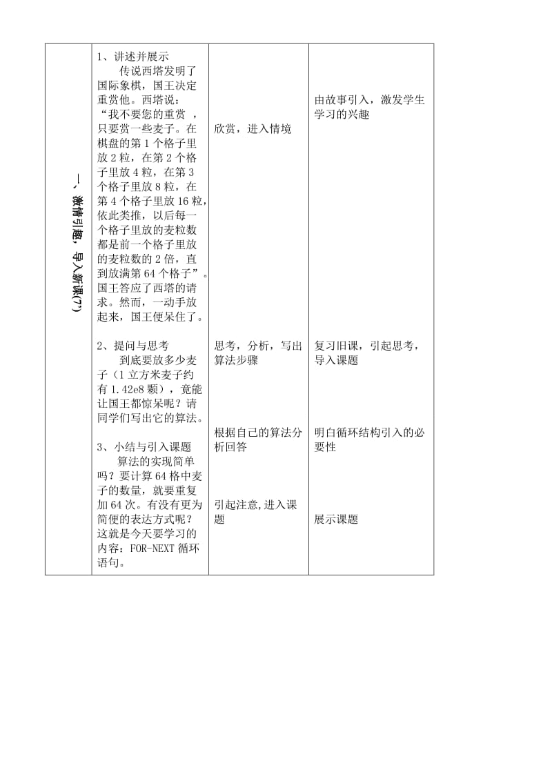 2019-2020年高中信息技术 教案：循环结构程序设计（一） 粤教版必修1.doc_第2页