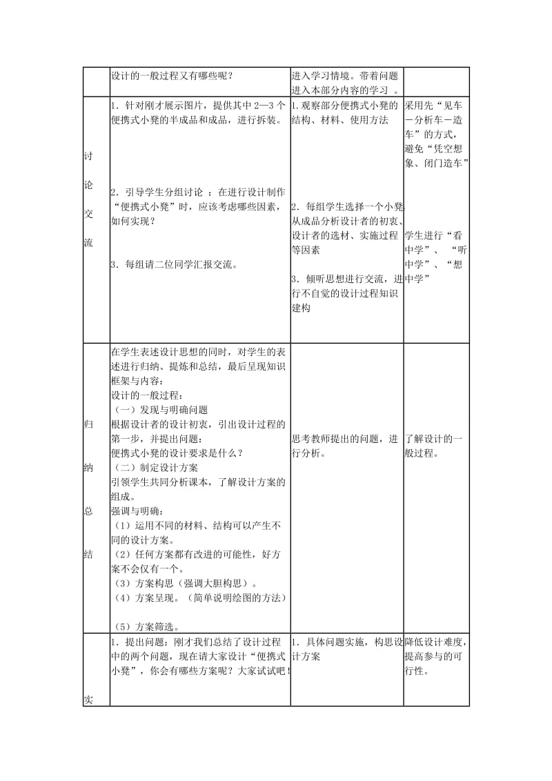 2019-2020年高三通用技术 《技术与设计》3.1设计的一般过程教学设计.doc_第3页