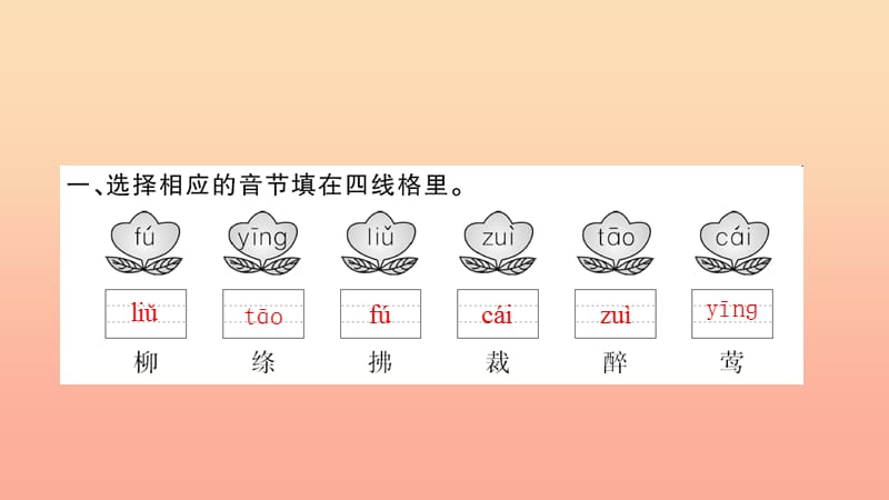 二年级语文下册 课文1 1 古诗二首习题课件 新人教版.ppt_第3页