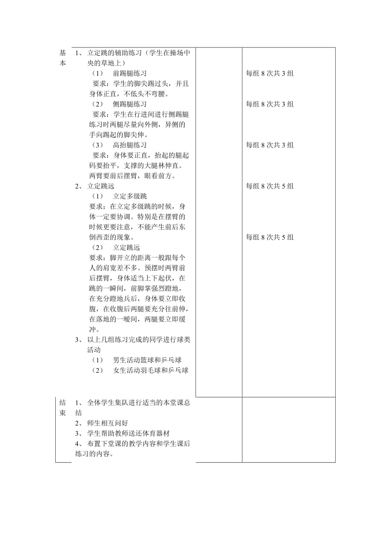 2019-2020年高二体育 立定跳远教案.doc_第2页