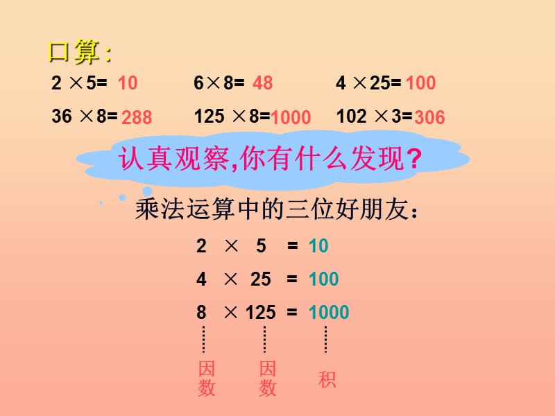 四年级数学下册 第3单元《运算定律》乘法交换律和结合律课件 新人教版.ppt_第3页