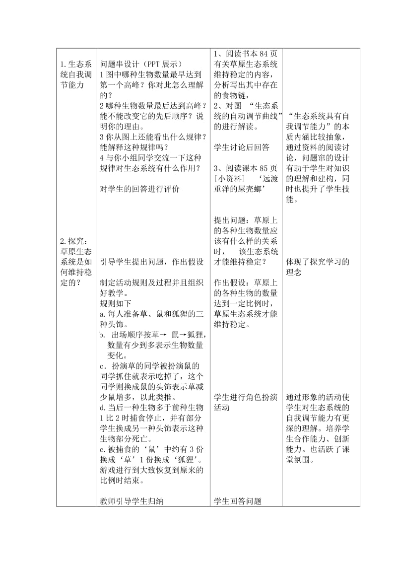 2019-2020年高中生物 《生态系统的稳定性》教学设计及教学反思 新人教版必修3.doc_第3页